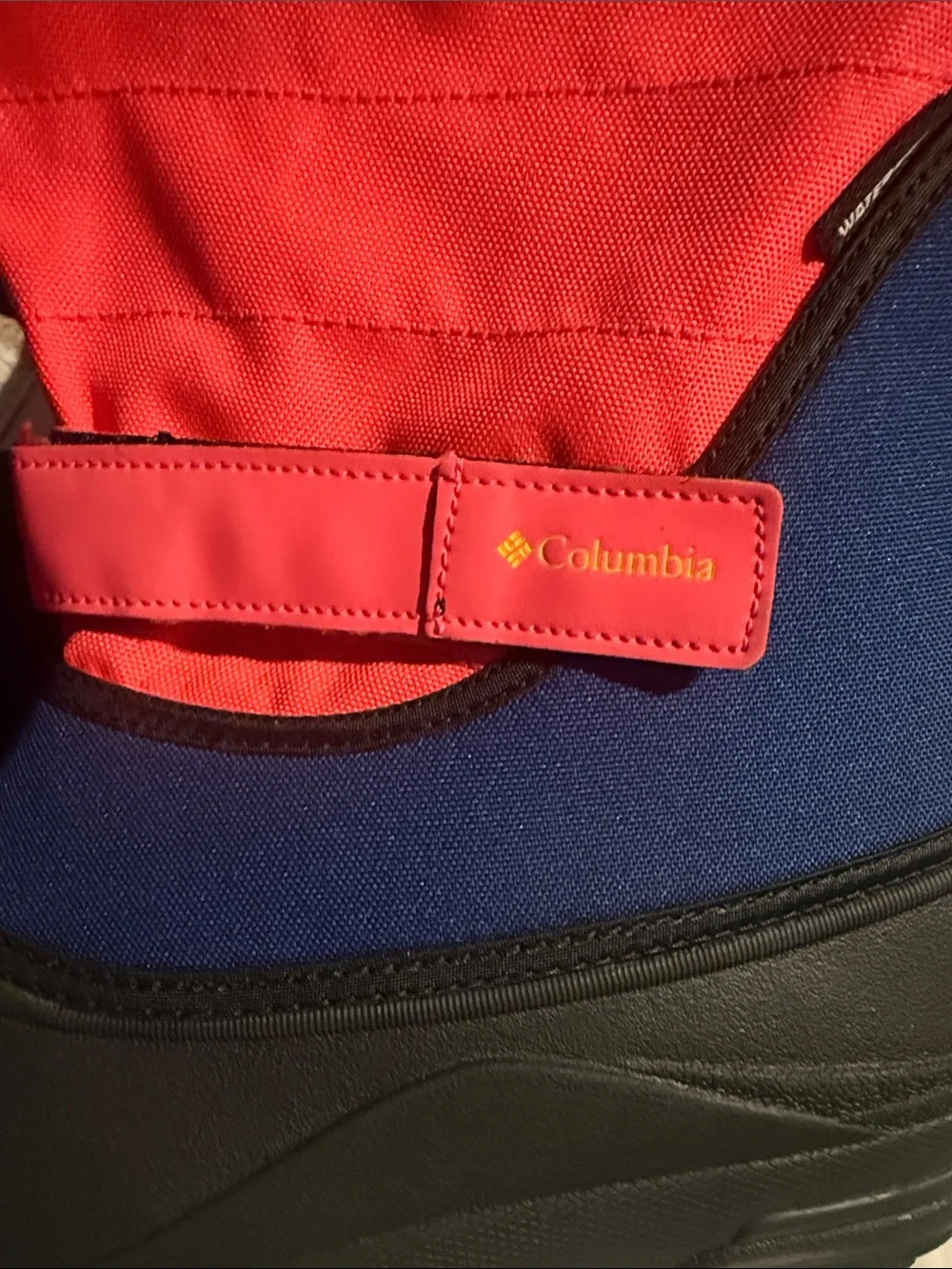 Columbia Kids Waterproof Boot in Red & Blue